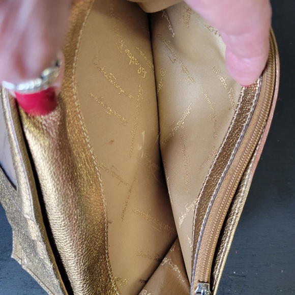 Salvatore Ferragamo metallic long leather wallet - Picture 12 of 15